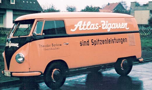 Historischer Auslieferungswagen Atlas-Zigarren